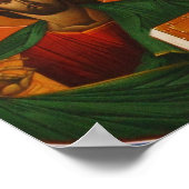 イエスキリスト正統キリスト教の絵画アイコン ポスター (角)