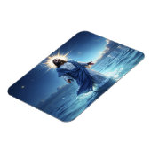 イエスキリスト歩くの水聖書的シーン マグネット (左側)