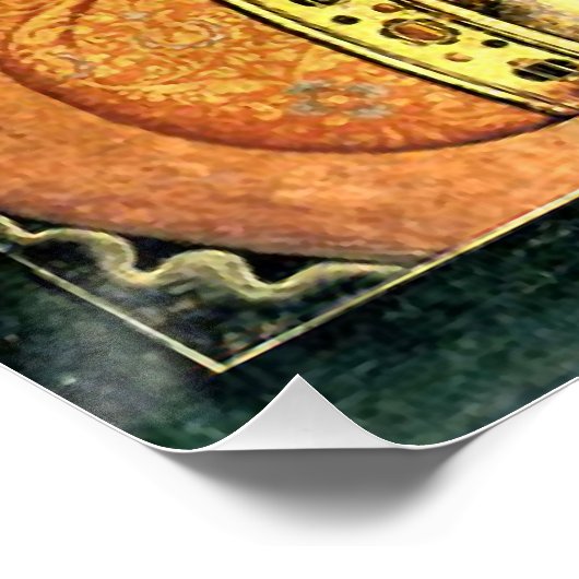 イエスキリスト王の正統キリスト教のアイコン ポスター (コーナー)