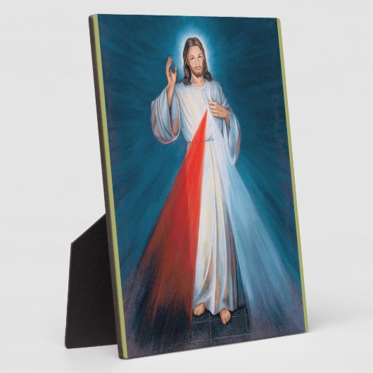 イエスキリスト神の慈悲イエスの聖なるハート フォトプラーク (側面)