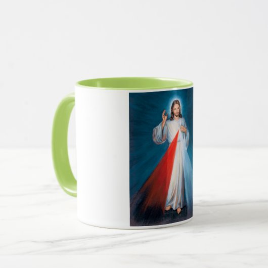 イエスキリスト神の慈悲イエスの聖なるハート マグカップ (正面左)