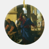 イエスキリスト神殿の清め セラミックオーナメント (裏面)