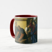 イエスキリスト神殿の清め マグカップ (正面左)