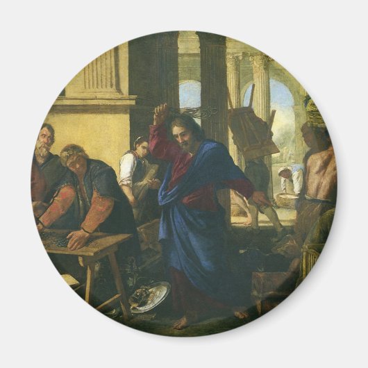 イエスキリスト神殿の清め マグネット (正面)