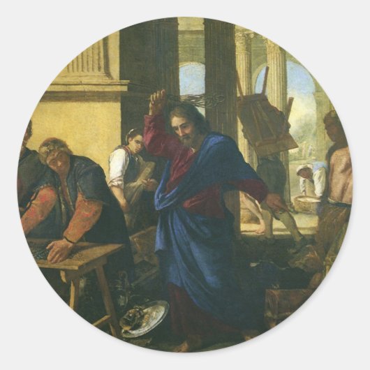 イエスキリスト神殿の清め ラウンドシール (正面)