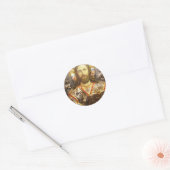 イエスキリスト色彩の鮮やかアイコン ラウンドシール (封筒)