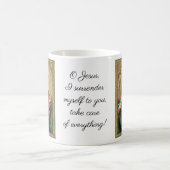 イエスキリスト降伏の聖ハート祈りの言葉 コーヒーマグカップ (中央)