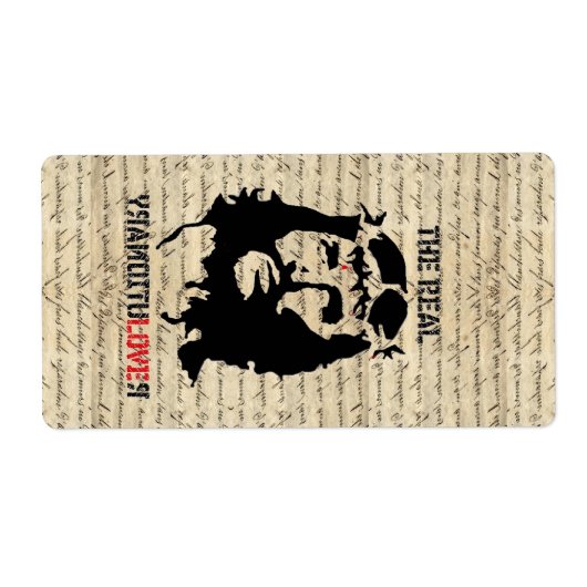 イエスキリスト革命家 ラベル (正面)