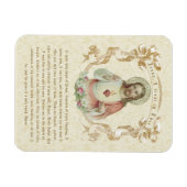 イエスキリスト・カトリック祈りの言葉の宗教的な聖なるハート マグネット (横)