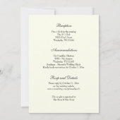 イエスキリスト・カトリック結婚のコンボの神聖なハート 招待状 (裏面)