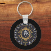 イエスキリスト・カトリックT-Shiのロヨラ協会のイグネイシャス キーホルダー (正面)