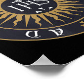 イエスキリスト・カトリックT-Shiのロヨラ協会のイグネイシャス ポスター (角)