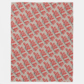 イエスキリスト・クリスチャンの血で覆われた祈りの言葉フリース フリースブランケット (正面)