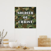 イエスキリスト・クリスチャン軍信仰の兵士 ポスター (キッチン)