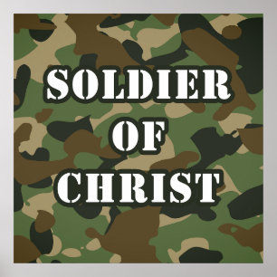 イエスキリスト・クリスチャン軍信仰の兵士 ポスター