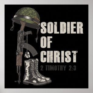 イエスキリスト・クリスチャン軍信仰の兵士 ポスター