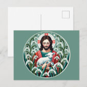 イエスキリスト・クリスチャン・イースター春 ポストカード (正面/裏面)