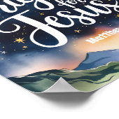 イエスキリスト・クリスチャン・ウォールアートのために輝く ポスター (角)