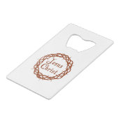 イエスキリスト クレジットカード栓抜き (裏面アングル)