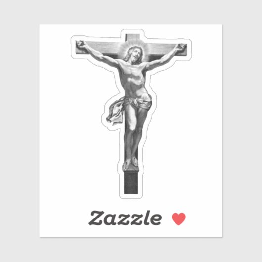 イエスキリスト・クロス・クリスチャン信仰聖書芸術 シール (シート)