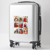 イエスキリスト・コラージュ・シート・アート・クリスチャン・宗教的 シール (スーツケース)