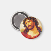 イエスキリスト・サンザーズヴィンテージ絵画・アートが マグネット (正面/裏面)