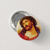 イエスキリスト・サンザーズ・クラウン・ヴィンテージ・アー絵画ト 缶バッジ (正面&裏面)