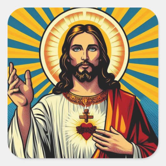 イエスキリスト スクエアシール (正面)