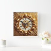 イエスキリスト スクエア壁時計 (ホーム)