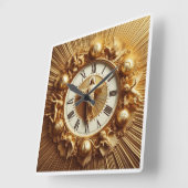 イエスキリスト スクエア壁時計 (傾斜)