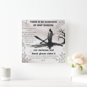 イエスキリスト スクエア壁時計 (ホーム)