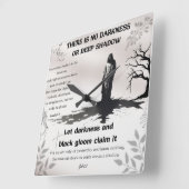 イエスキリスト スクエア壁時計 (傾斜)