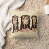 イエスキリスト・ソーンクラウンフォークアート絵画ズ クッション (ブランケット)