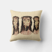 イエスキリスト・ソーンクラウンフォークアート絵画ズ クッション (裏面)