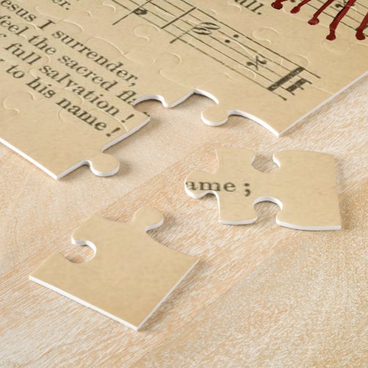 イエスキリスト・ソーンクラウンフォークアート絵画ズ ジグソーパズル (側面)