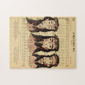 イエスキリスト・ソーンクラウンフォークアート絵画ズ ジグソーパズル (横)