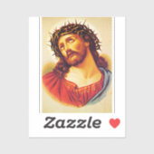 イエスキリスト・ソーンクラウンヴィンテージアー絵画ト シール (シート)
