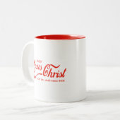 イエスキリスト ツートーンマグカップ (正面左)