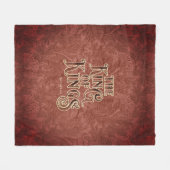 イエスキリスト・バイブルの王の名前 フリースブランケット (正面(横))