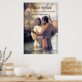 イエスキリスト・バプテスマのイメージは1だ ポスター (キッチン)