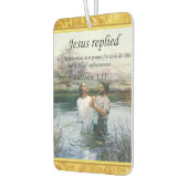 イエスキリスト・バプテスマのイメージ2 カーエアーフレッシュナー (左)