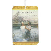 イエスキリスト・バプテスマのイメージ2 カーエアーフレッシュナー (裏面)