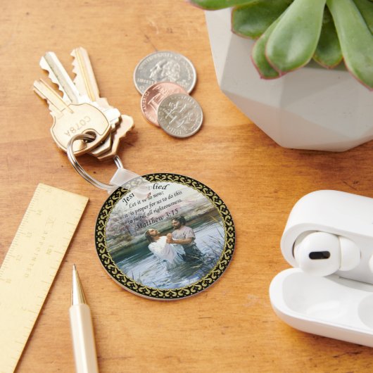 イエスキリスト・バプテスマのイメージ2 キーホルダー (デスク)