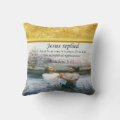 イエスキリスト・バプテスマのイメージ2 クッション (裏面)
