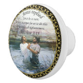 イエスキリスト・バプテスマのイメージ2 セラミックノブ (右)