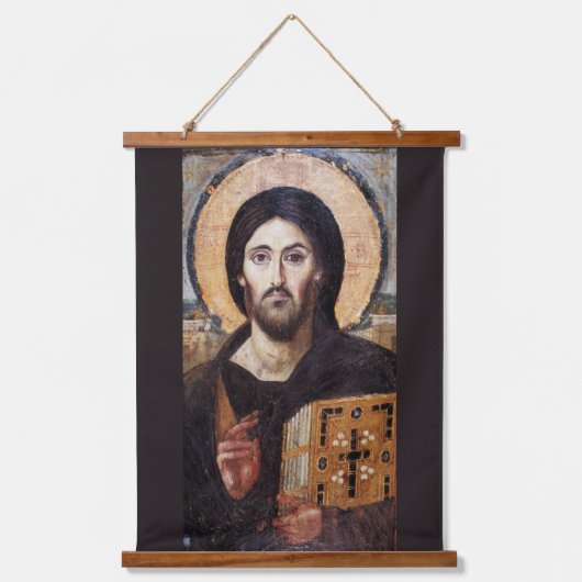 イエスキリスト・パントクリスチャンLオーソドックス・クリスチャン・アイコン 吊り下げ型タペストリー (正面)