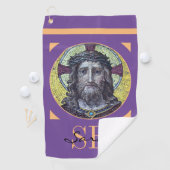 イエスキリスト&思いやりの芸術ヴィンテージゴルフタオル ゴルフタオル (インサイチュ)