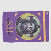 イエスキリスト&思いやりの芸術ヴィンテージゴルフタオル ゴルフタオル (横)