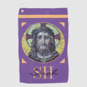 イエスキリスト&思いやりの芸術ヴィンテージゴルフタオル ゴルフタオル (正面)