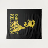 イエスキリスト – 救い主は宗教ではない タペストリー (正面(横))